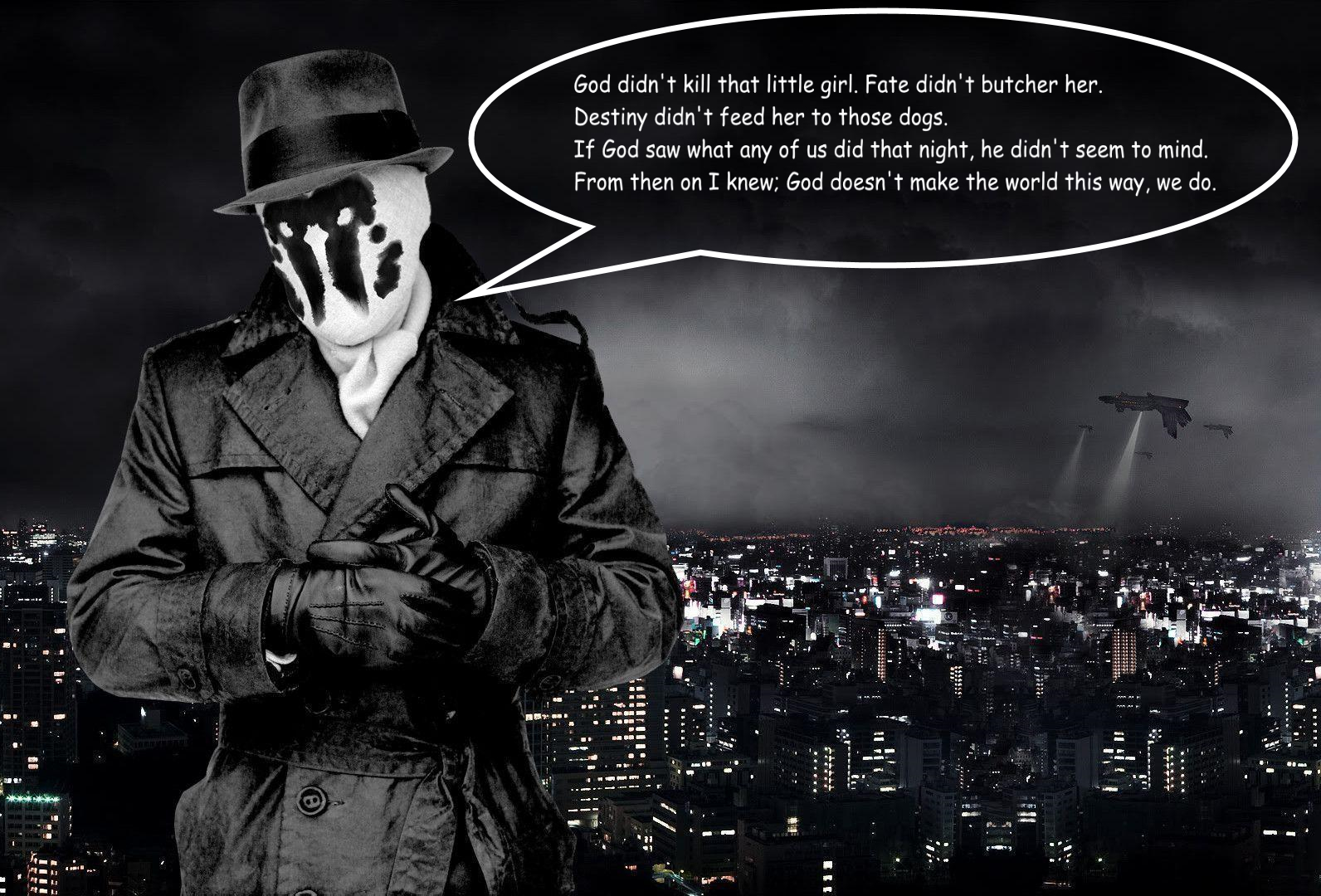 [Edição Gráfica: Rorscharch, do filme Watchmen, e a sua visão do Mundo]